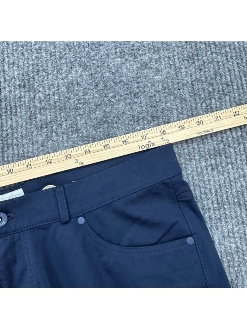 Brax Chuck Hi Flex Jersey Blue Five Pocket Pants Straight Leg Stretch Mens 36x34
